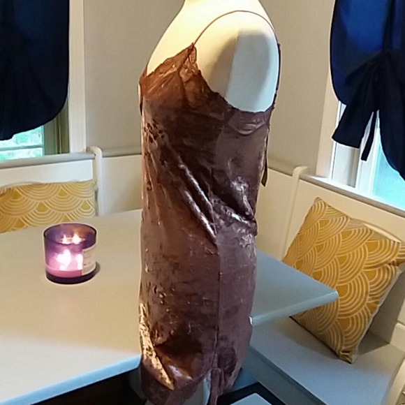 White Crow rose crush velvet lace pink chemise - Picture 5 of 8